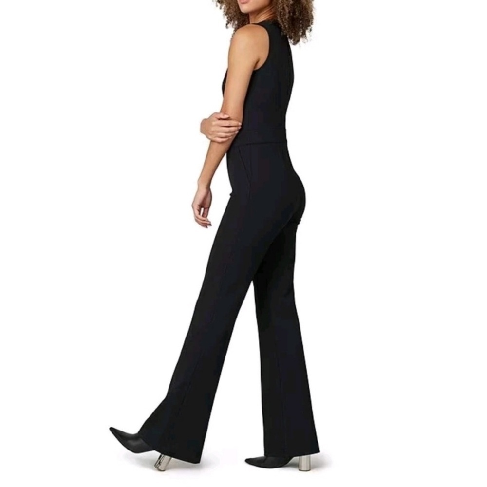 SPANX Black Zippered Garment perfect sleeveless jumpsuit wide legged bottoms - Picture 4 of 12